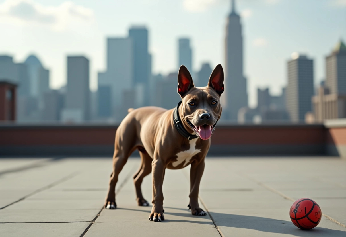 staffordshire bull terrier urban environment